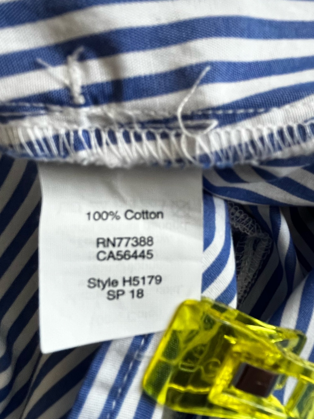 J Crew Blue and White stripe Tie-waist skirt; size 2 - Picture 9 of 10